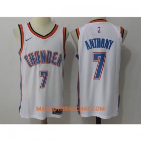Maillot NBA Oklahoma City Thunder Carmelo Anthony 7 Nike 2017-18 Blanc Swingman - Homme